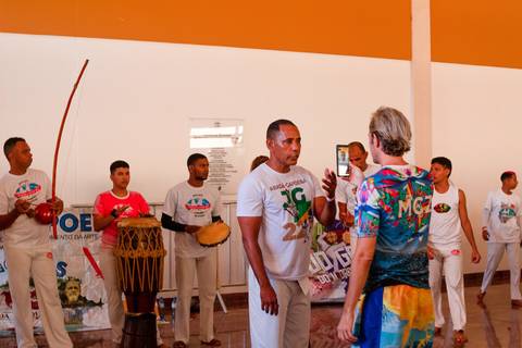 Teve Oficina de Capoeira na manhã do segundo dia de evento.'