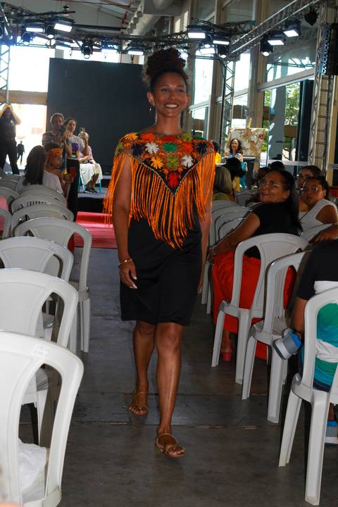 A renda filé alagoana teve destaque com desfile e a presença de patrimônio imaterial.'