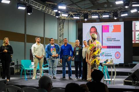 Dilson Costa apresentou o Projeto Tecendo Redes e Saberes, junto a convidados.'