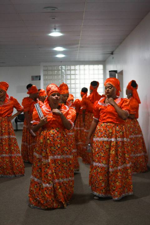 Coco de roda Reis do Cangaço animou a noite do segundo dia de evento.'