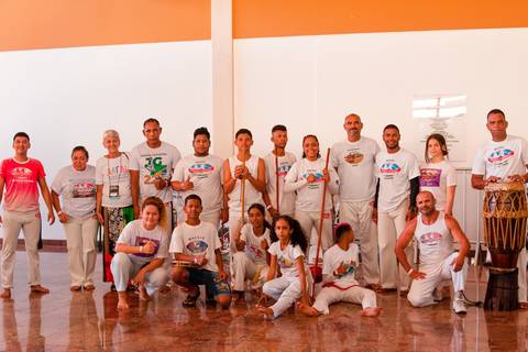 Teve Oficina de Capoeira na manhã do segundo dia de evento.'