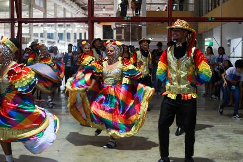 Coco de roda Reis do Cangaço animou a noite do segundo dia de evento.'
