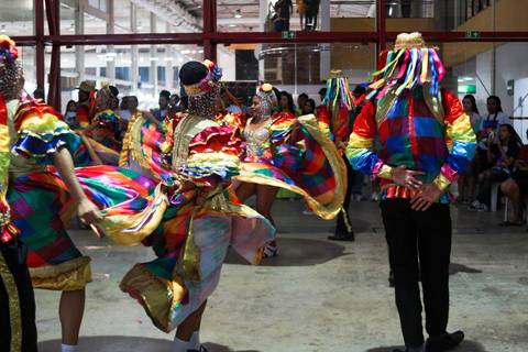Coco de roda Reis do Cangaço animou a noite do segundo dia de evento.'