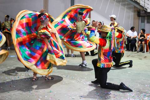 Coco de roda Reis do Cangaço animou a noite do segundo dia de evento.'