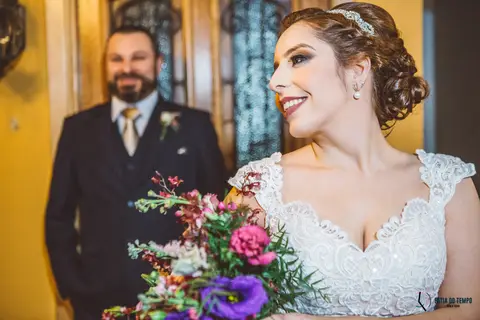 Napoelao Buffet, Buffet Napoleão, casamento no napoleao, casamento rustico, casamento no buffet, cerimonialista de casamento,  noiva, buque de flores, buque desconstruido, noivo de terno azul, noiva conteporanea, casando no abc'