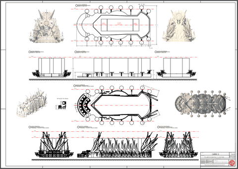 Planta Carro 5 - Prancha 1/ 2 - Formato A0 Colorido'