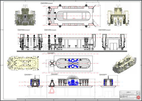 Planta Carro 3 - Prancha 1/ 2 - Formato A0 Colorido'