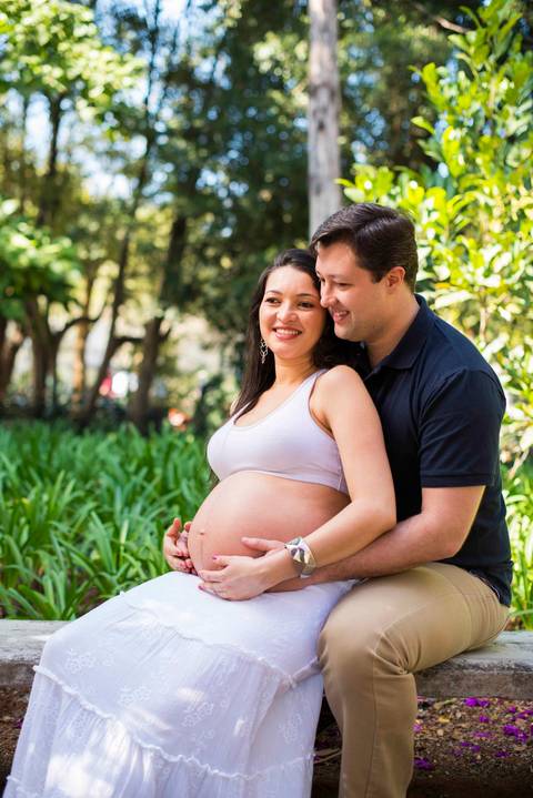 Ensaio de Gestante no parque em São Paulo'