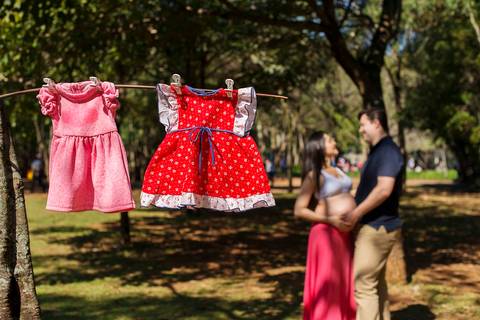 Ensaio de Gestante no parque em São Paulo'