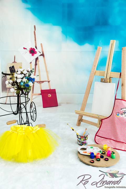 pintando o set Laurinha'