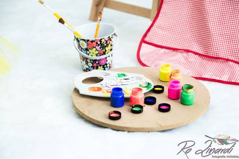 pintando o set Laurinha'