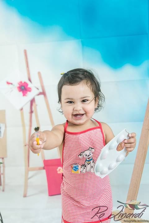 pintando o set Laurinha'