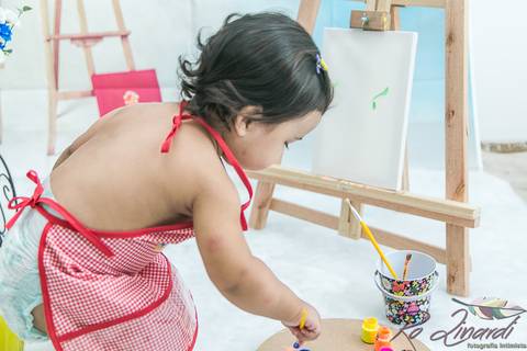 pintando o set Laurinha'
