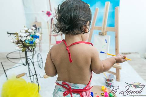 pintando o set Laurinha'