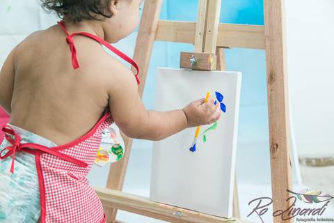 pintando o set Laurinha'