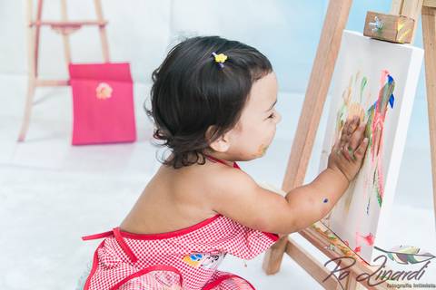 pintando o set Laurinha'