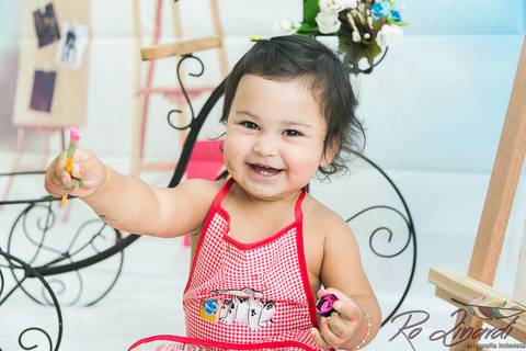 pintando o set Laurinha'