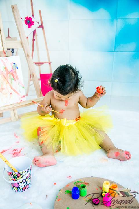 pintando o set Laurinha'