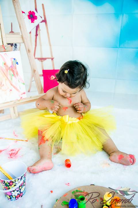 pintando o set Laurinha'