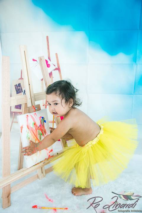 pintando o set Laurinha'