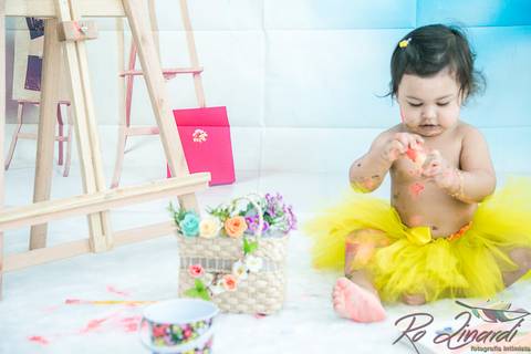 pintando o set Laurinha'