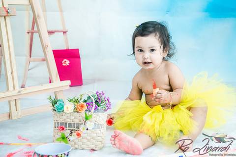 pintando o set Laurinha'