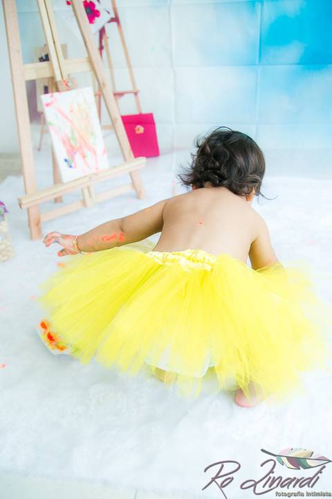 pintando o set Laurinha'