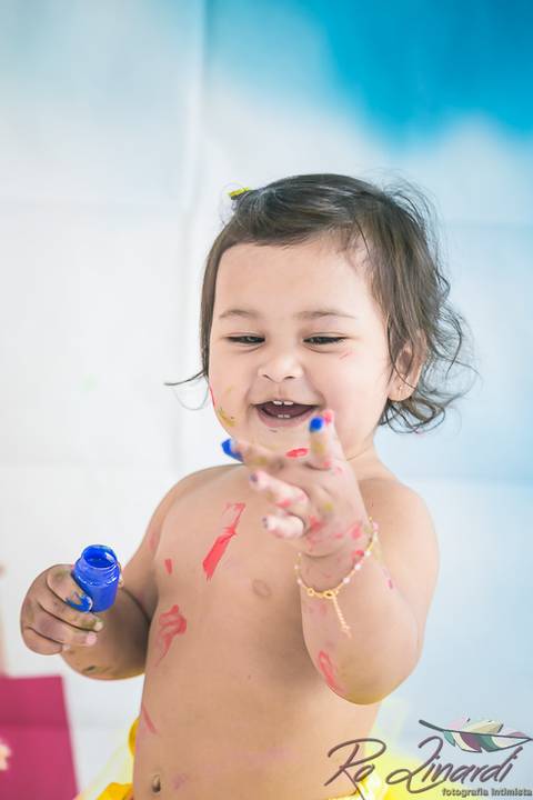 pintando o set Laurinha'