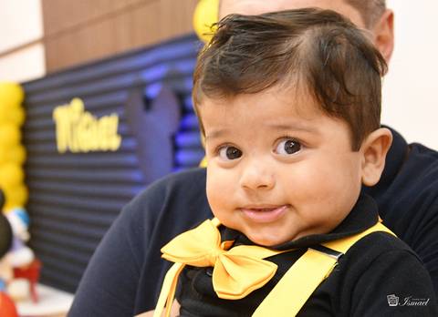 Miguel com o seu pai'