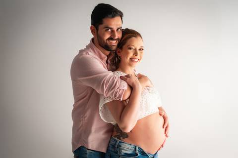 fotografia de gestante em estúdio Jaboticabal, gravida, gestante, 32 semanas de gestação, casual, ensaio gestante casual'