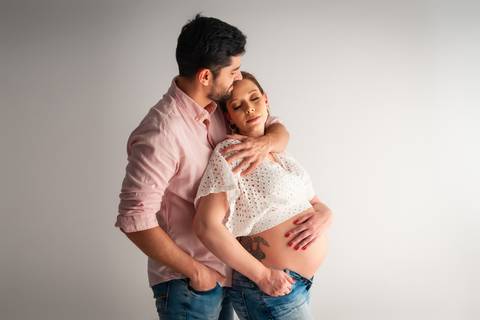 fotografia de gestante em estúdio Jaboticabal, gravida, gestante, 32 semanas de gestação, casual, ensaio gestante casual'