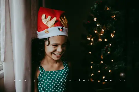 Ensaio Família Natal em casa'