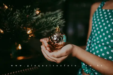 Ensaio Família Natal em casa'