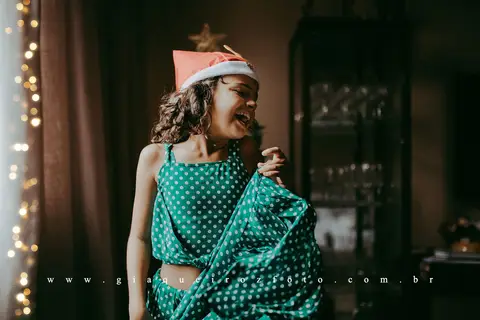Ensaio Família Natal em casa'