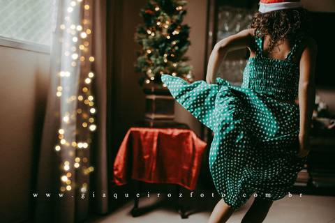 Ensaio Família Natal em casa'