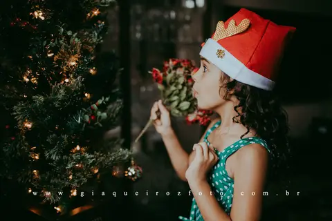 Ensaio Família Natal em casa'