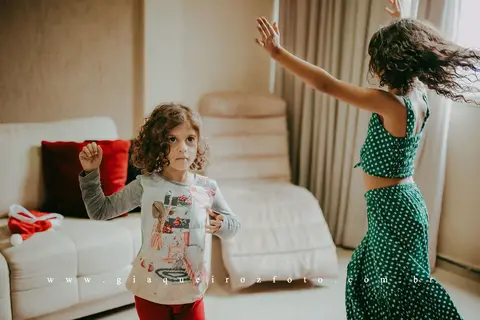 Ensaio Família Natal em casa'