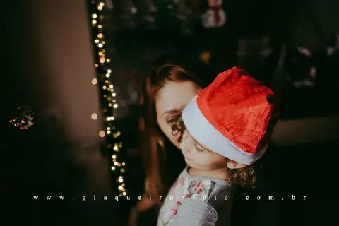 Ensaio Família Natal em casa'