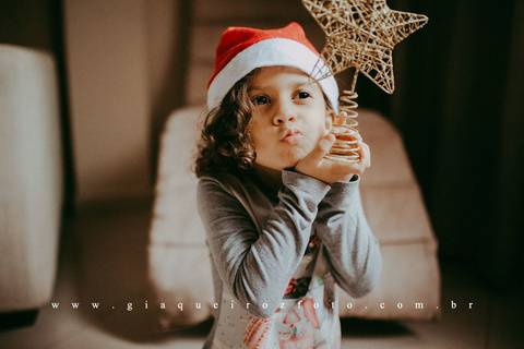 Ensaio Família Natal em casa'