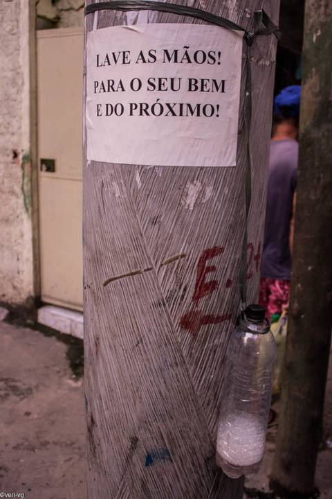 Higienização promovida por associação de moradores '