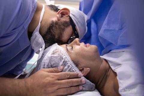 fotografia de parto salvador maternidade santamaria'
