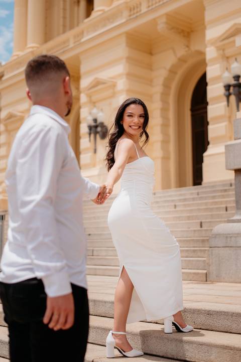 Miriam e Leonardo em um pré wedding sofisticado em SP'