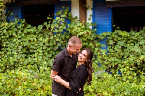 Pré wedding da Letícia e Rodrigo realizado na Rota do Vinho, em São Roque na Quinta do Olivardo fotografado por May e José Fotografia'