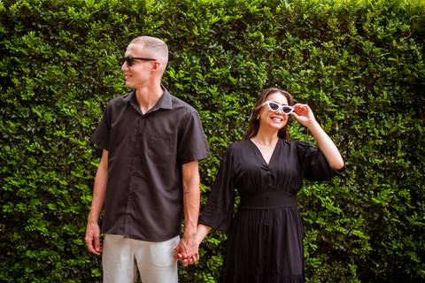 Pré wedding da Letícia e Rodrigo realizado na Rota do Vinho, em São Roque na Quinta do Olivardo fotografado por May e José Fotografia'