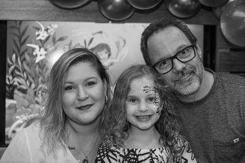 fotografia de evento com família sorrindo'