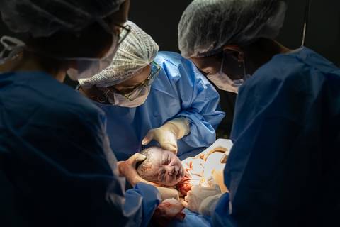 momento do nasciimento da criança'