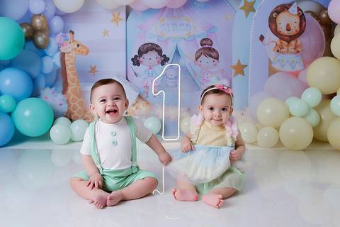 ensaio gêmeos smash the cake em santo andré'