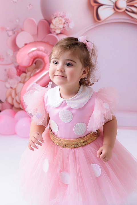 ensaio menina minnie rosa santo andré'