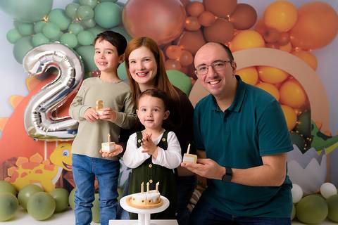 fotografia de família no ensaio de aniversário infantil são caetano do sul'