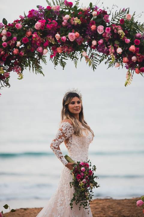 retrato da noiva perto'